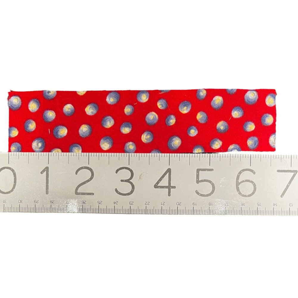 Lot of 289 Flannel Quilt Strips 1.5” x 6.5” Cherries Polka Dots Floral - Picture 9 of 10